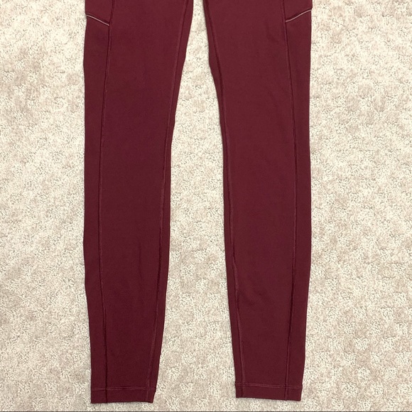🍋 Lululemon maroon full length Speed Up Tight 28” leggings - Picture 8 of 14
